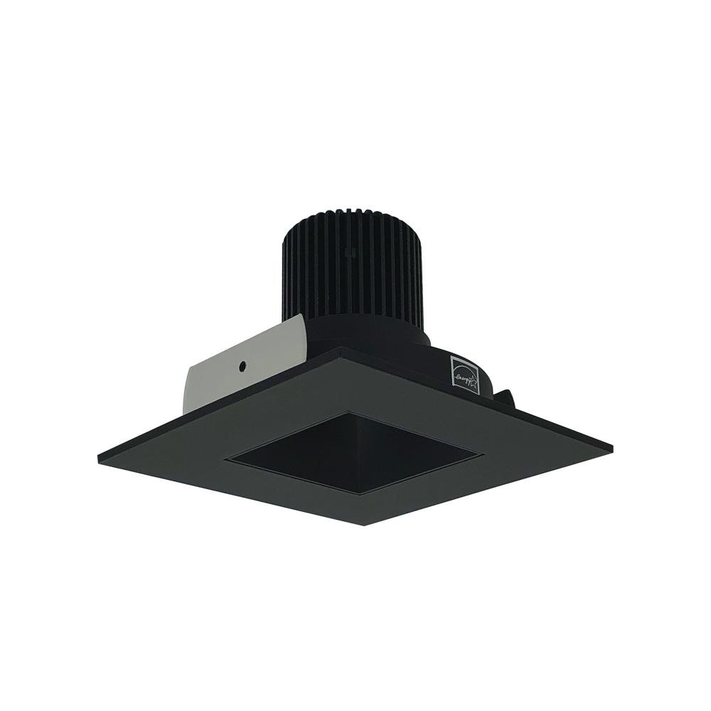 4&#34; Iolite LED Square Reflector with Square Aperture, 10-Degree Optic, 850lm / 12W, 2700K, Black