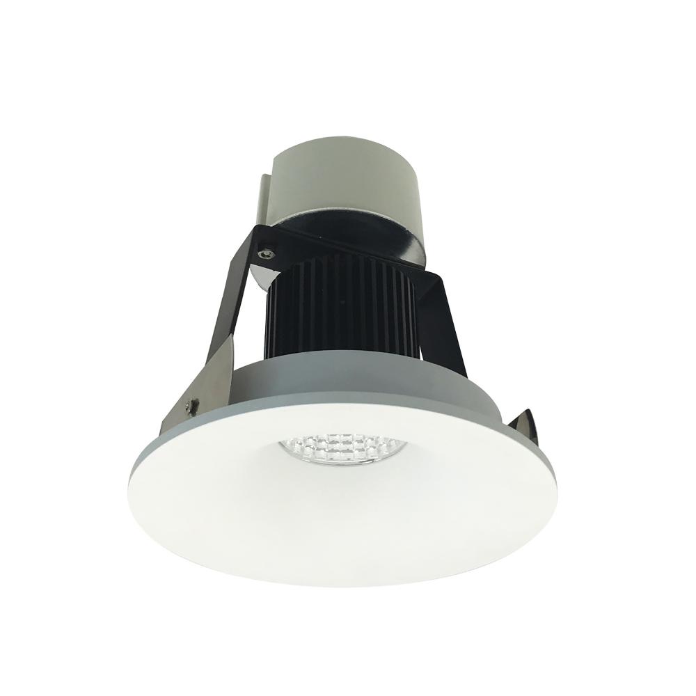 4&#34; Iolite LED Round Bullnose Retrofit, 1000lm / 12W, 2700K, Matte Powder White Finish