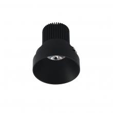 Nora NIO-4RTLNDC27QBB - 4" Iolite LED Round Trimless Downlight, 10-Degree Optic, 850lm / 12W, 2700K, Black Finish