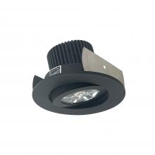Nora NIOB-2RG27QBB - 2" Iolite LED Round Adjustable Gimbal, 10-Degree Optic, 850lm / 12W, 2700K, Black Finish