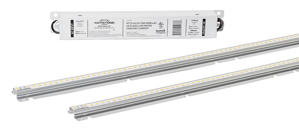 29W, 4&#39; Linear LED Kit with ALUMAGROOVE, 4000 Lumens, Includes (1) LED Driver, (2) LED Mod
