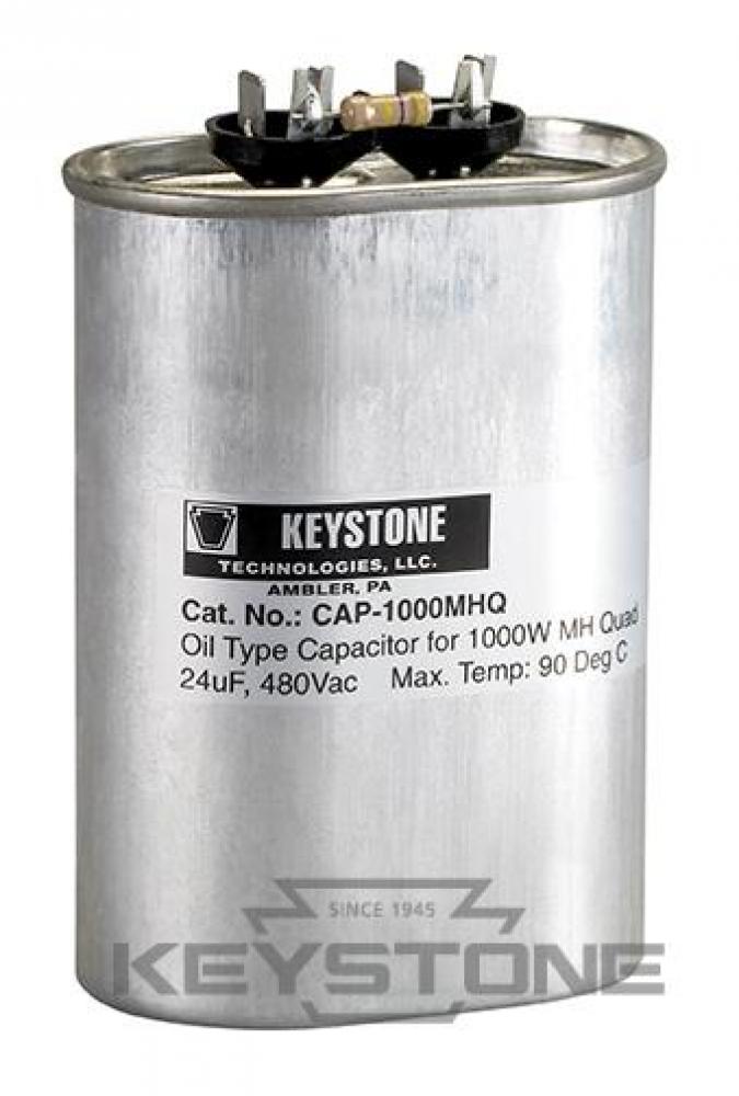 Capacitor for 1000W MH, 24uF, 480V, Oil Filled