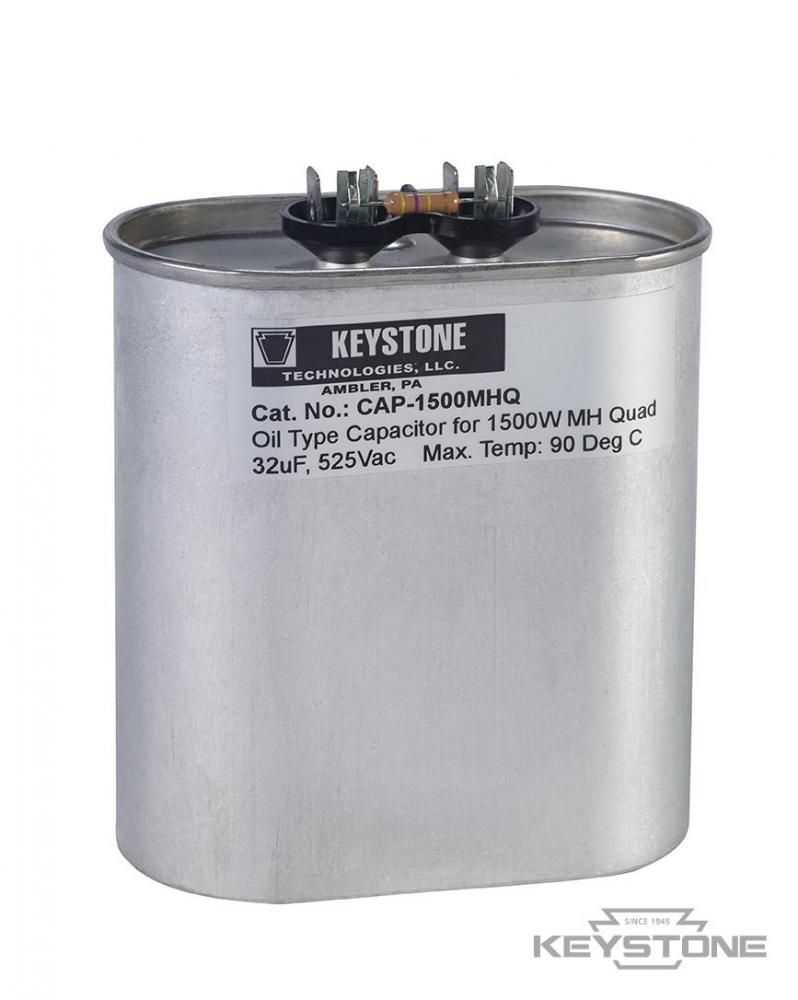 Capacitor for 1500W MH, 32uF, 525V, Oil Filled