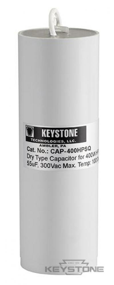 Capacitor for 400W HPS Quad, 55uF, 300V, Dry Film