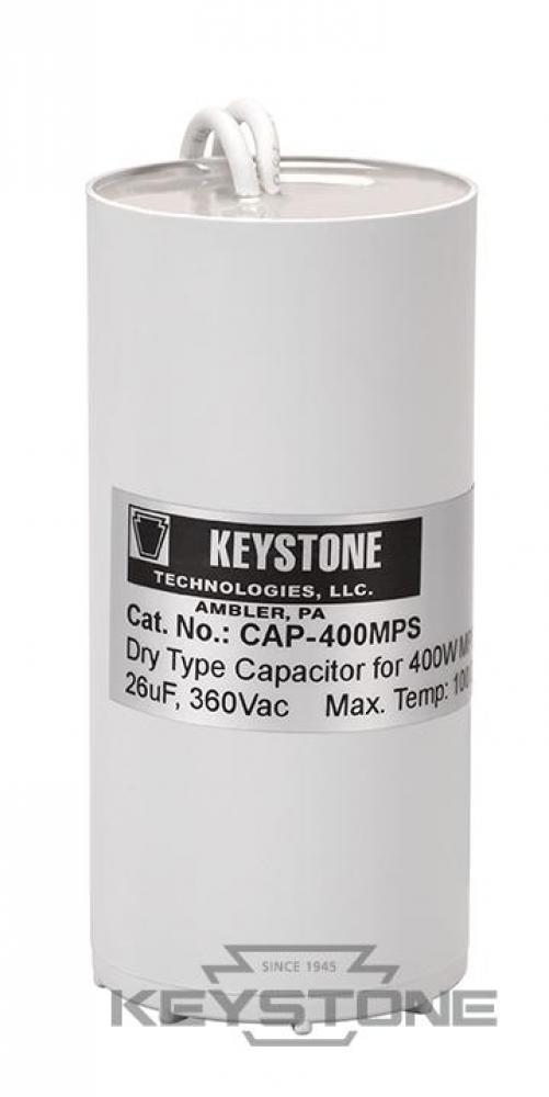 Capacitor for 400W Pulse Start MH, 26uF, 330V, Dry Film