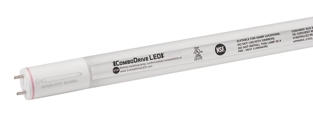 9W, 1150 Lumen, 2&#39; , 220&#39; Beam Angle, Ballast Compatible & Bypass, Coated