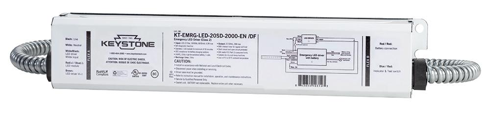 20w, 2000 Lumen, Self Diagnostics, 1 piece, Dual Flex, T20 Compliant