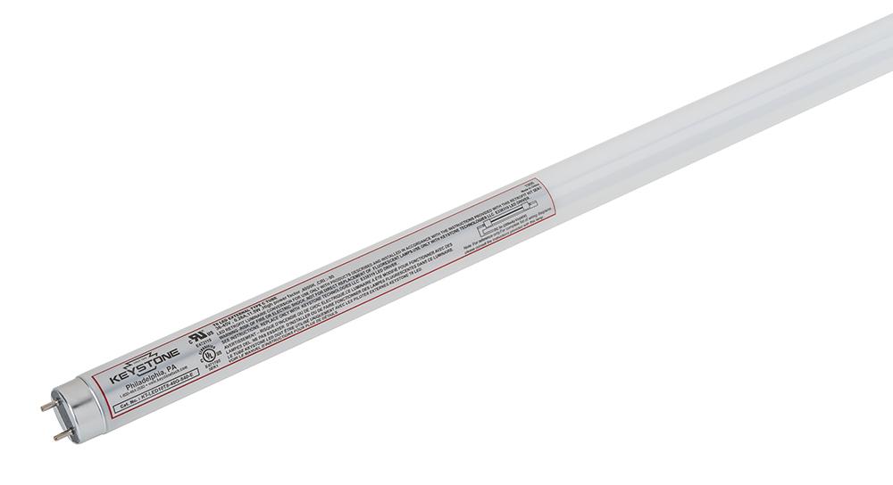 15W, 1800 Lumen, 4&#39; , 220&#39; Beam Angle, Shatterproof Glass, Single Ended Wiring for Bypass,