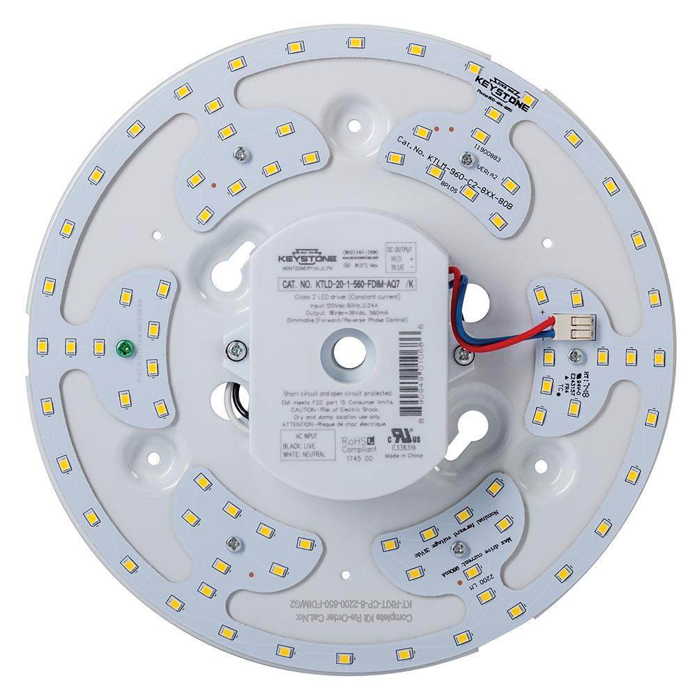 20W, Circular LED Kit, 2200 lumens, Phase Control Dimming