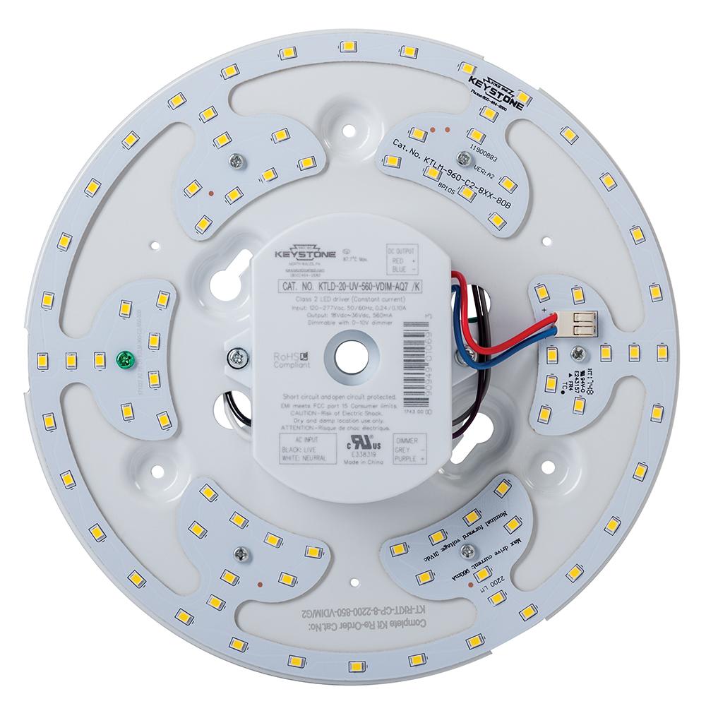 20W, Circular LED Kit, 2200 lumens, 0-10V Dimming