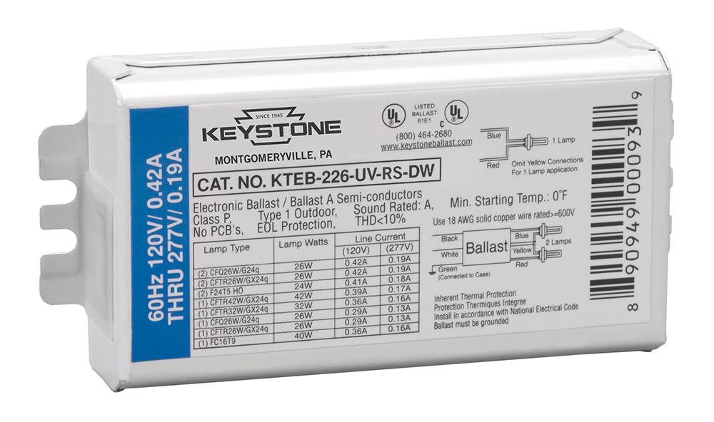 1 or 2 Lite 26W 4-Pin CFL, No Studs No Leads