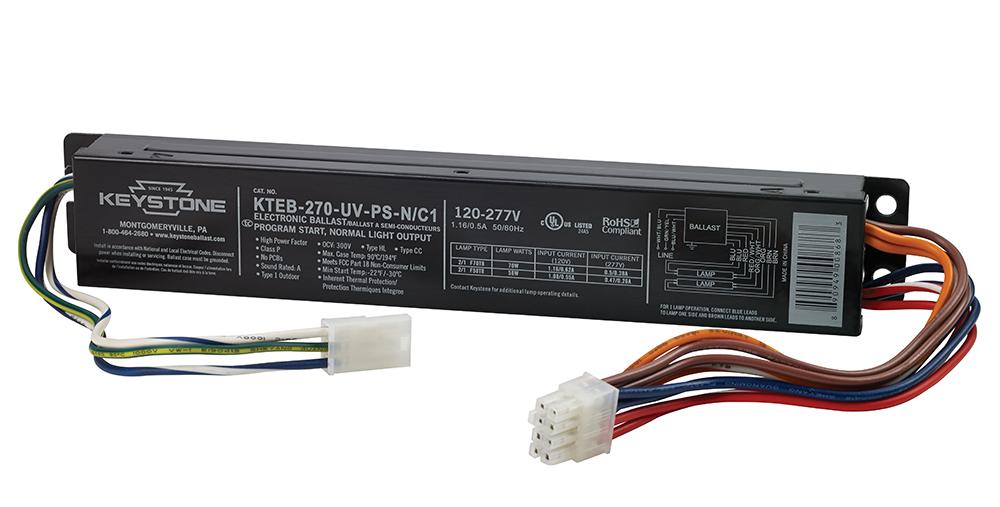 2 Lite F58/70 T8, Molex Connectors on Input/Output Leads