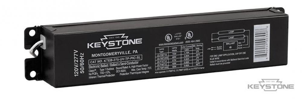2 Lite F96T12 Electronic Ballast, 9&#34; Case