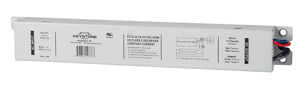 LED Driver for (1-2) KT-LED10T8-48G-8xx-E; 0-10V dimming, 270 mA output current