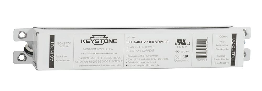 40W Max, 1100mA Output, 18-36Vdc, Dimmable (0-10V)