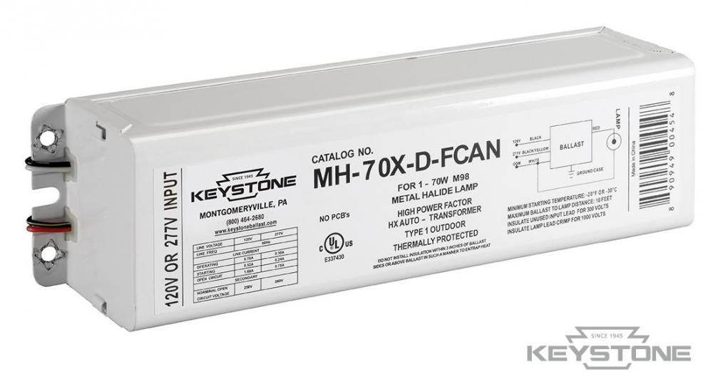 70W (M98) Metal Halide, F-CAN