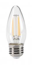 Keystone Technologies KT-LED4FB11-E26-822-A - 40W Equiv., 4W, 350 Lumen, B11, E26, ?80 CRI, Dimmable, Amber