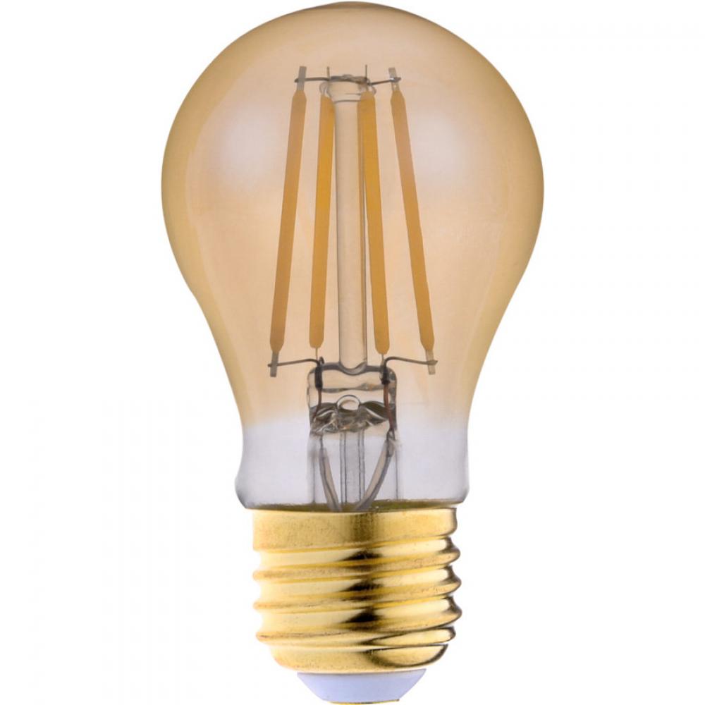 LED Advantage Filament A19 320 Deg, 4.5W-350lm, Dimmable, 80CRI, 2200K, E26, 120VAC Golden