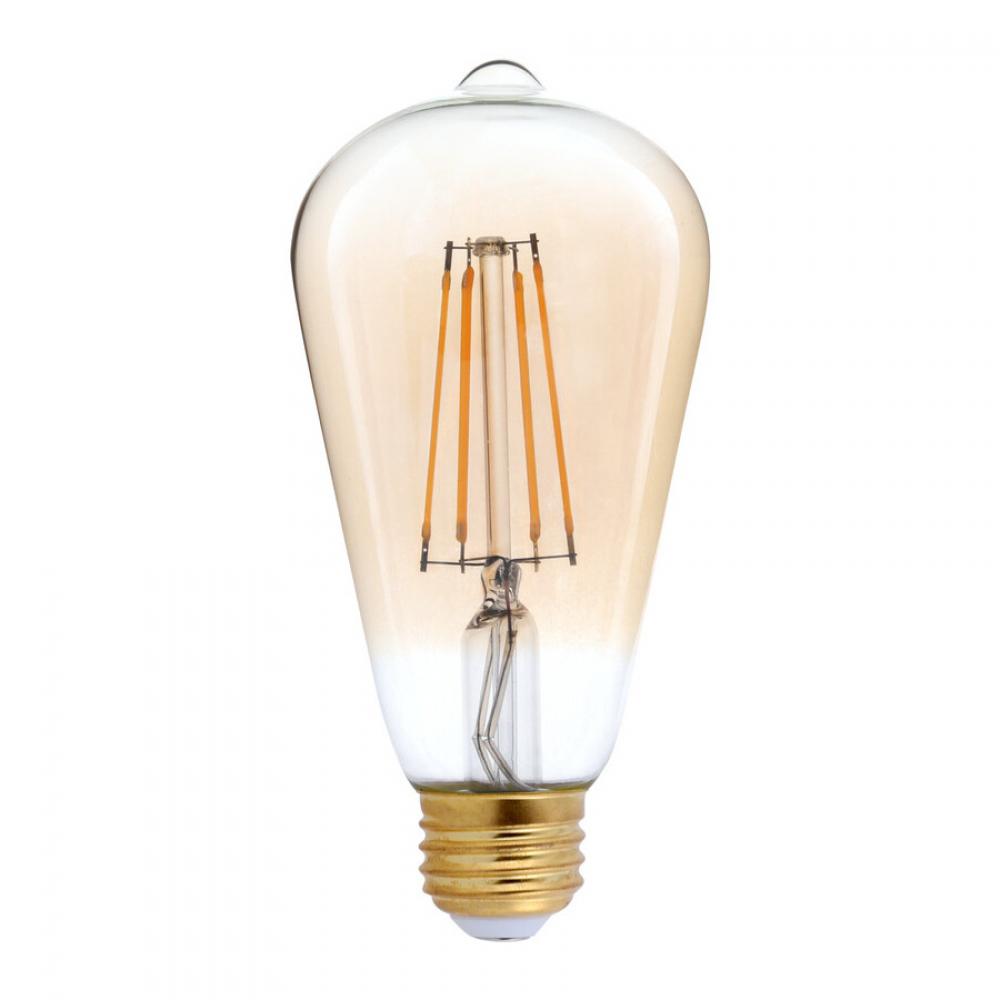 LED Advantage Filament ST19 320 Deg, 4W-400lm, Dimmable, 80CRI, 2200K, E26, 120VAC Golden
