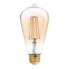 Eiko. LED4WST19/FIL/822-DIM-G7 - LED Advantage Filament ST19 320 Deg, 4W-400lm, Dimmable, 80CRI, 2200K, E26, 120VAC Golden