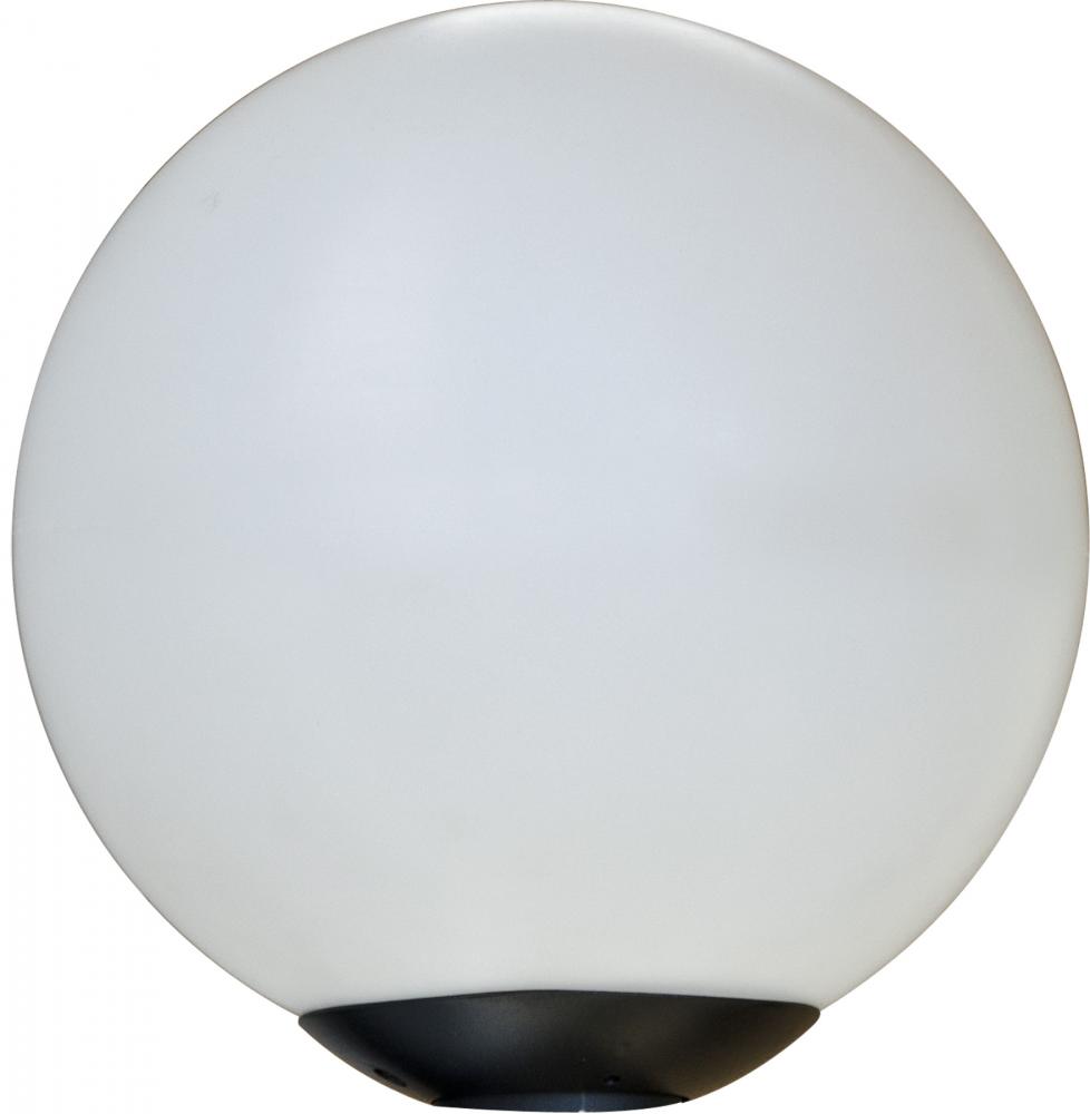 13&#34; GLOBE FIX BLACK 20W LED 120V-277V