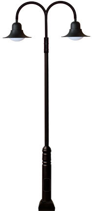 DROP LIGHT POST FIX 2 X INCAND 120V