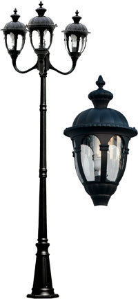 THREE HEAD POST FIX LED 16W 120V