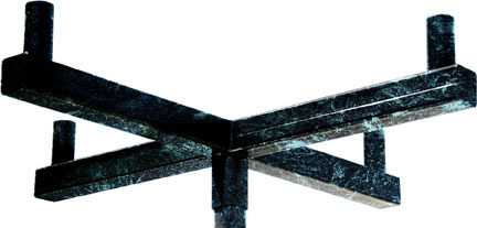 Round Post Arm Bracket for 4 Fixtures for 3&#34; x 12&#39; Post