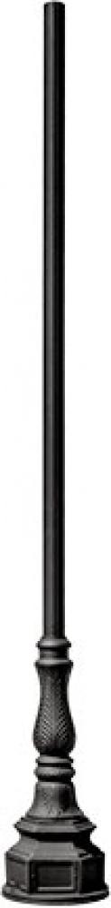 10 FT FLUTED CAST ALUMINUM POST WITH  BASE 3&#34; OD