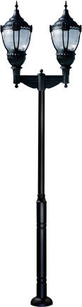 Dabmar GM8060-B-MT - CAST ALUM DRK TOP ACORN FIX 2 X 70W HPS MT