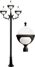 Dabmar GM9703-LED16-B - NATALIE POST THREE LIGHT FIX 3X16W G24 85-265V