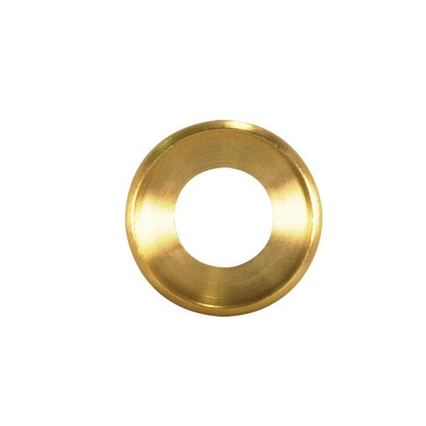Turned Brass Check Ring; 1/4 IP Slip; Unfinished; 1-1/4&#34; Diameter