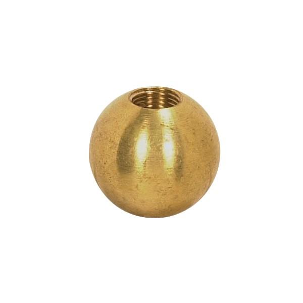 Brass Ball; 3/8&#34; Diameter; 8/32 Tap; Unfinished
