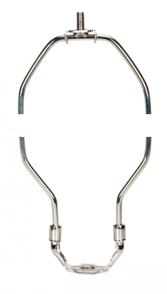 Light Duty Harp; Polished Nickel Finish; 13&#34; Height; 1/8 IP Saddle; 1/4-27 Thread; 125 Carton