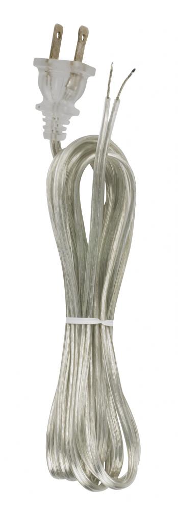 18/2 SPT-1-105C All Cord Sets - Molded Plug - Tinned Tips 3/4&#34; Strip with 2&#34; Slit 48&#34;