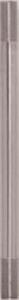 Steel Pipe; 1/8 IP; Raw Steel Finish; 8&#34; Length; 3/4&#34; x 3/4&#34; Threaded On Both Ends