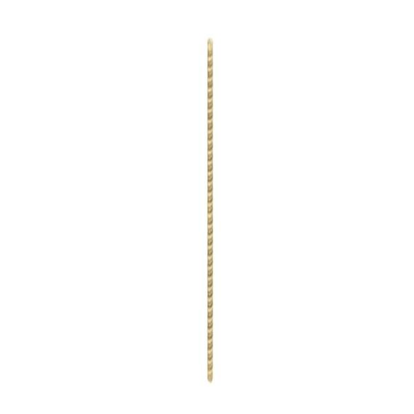 1/8 IP Steel Nipple; Yellow Zinc Plated; 45&#34; Length; 3/8&#34; Wide
