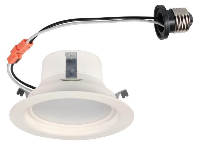 8W Recessed LED Downlight 4&#34; Dimmable 3000K E26 (Medium) Base, 120 Volt, Box
