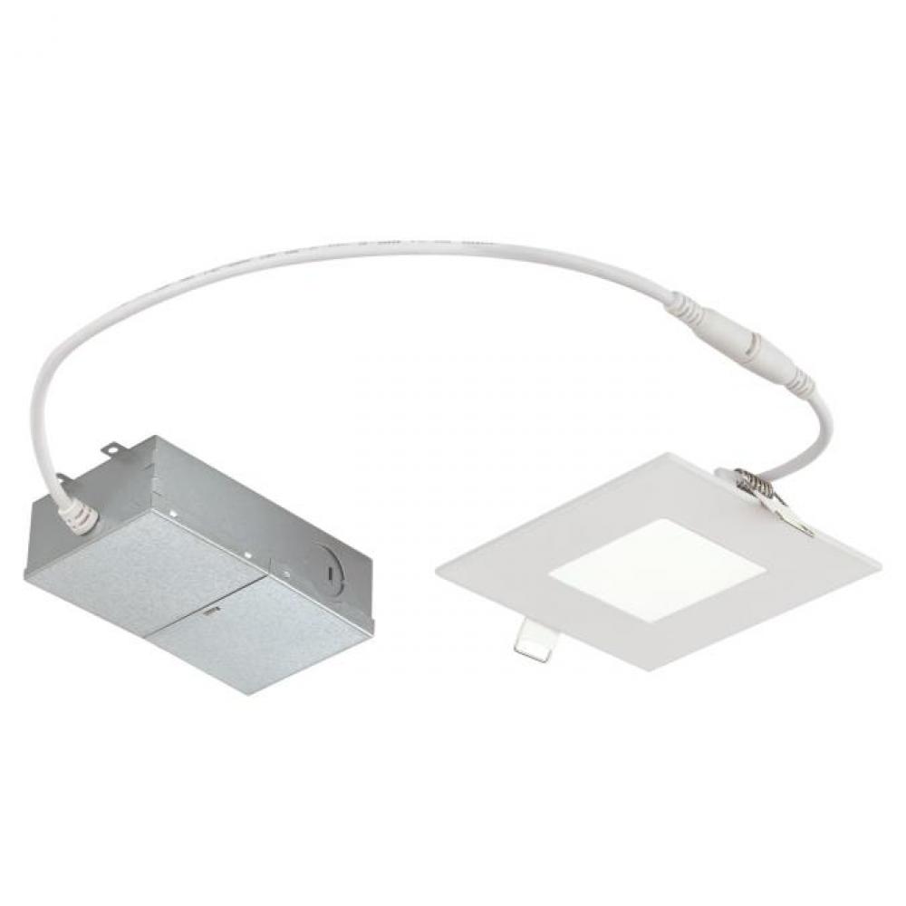 10W Slim Square Recessed LED Downlight 4&#34; Dimmable 5000K, 120 Volt, Box