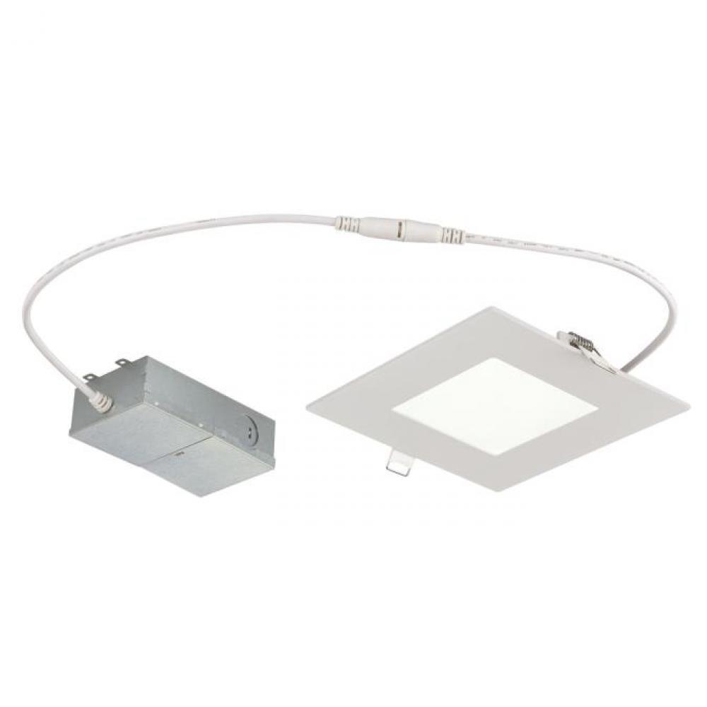 12W Slim Square Recessed LED Downlight 6&#34; Dimmable 5000K, 120 Volt, Box
