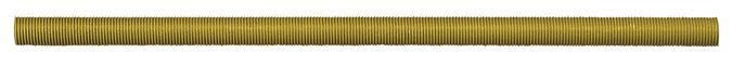 30&#34; Steel Brass-Plated All-Thread Pipe