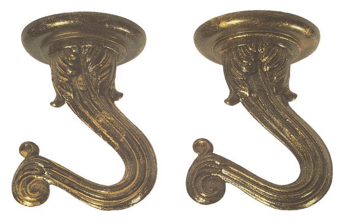 1 1/2&#34; Swag Hook Kit Antique Brass Finish
