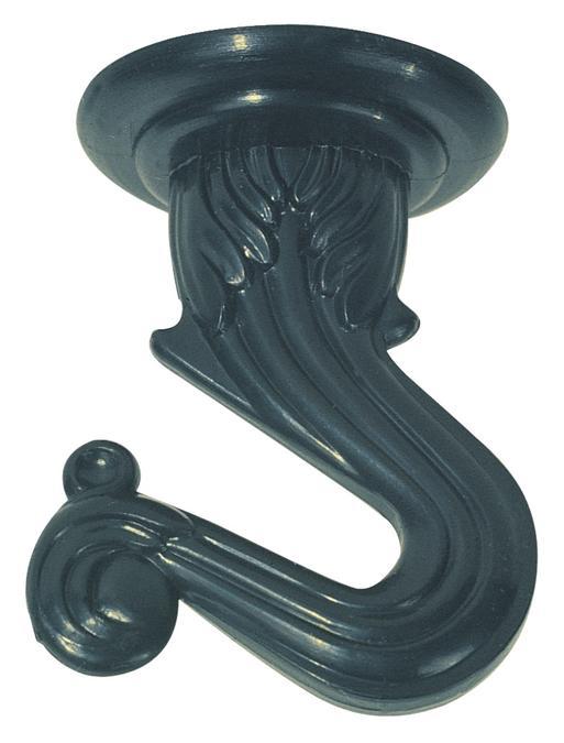1 1/2&#34; Swag Hook Kit Black Finish